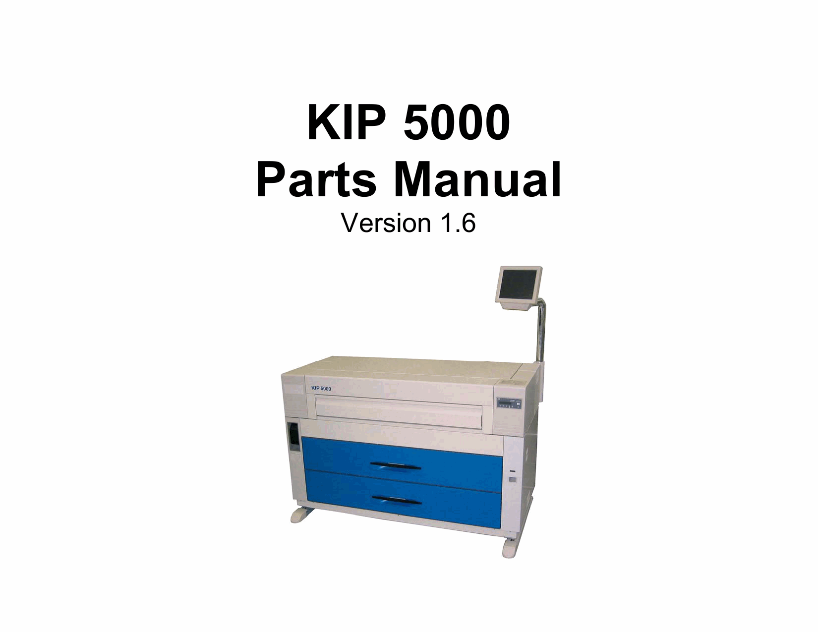KIP 5000 K-109 Parts Manual-1
